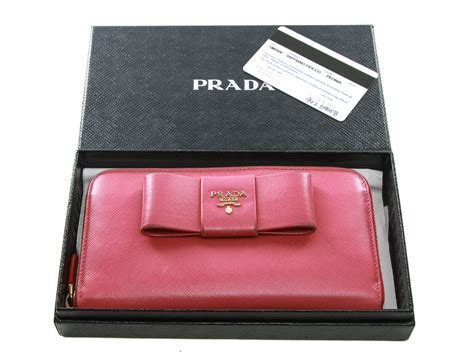 prada women wallet|authentic prada wallet sale.